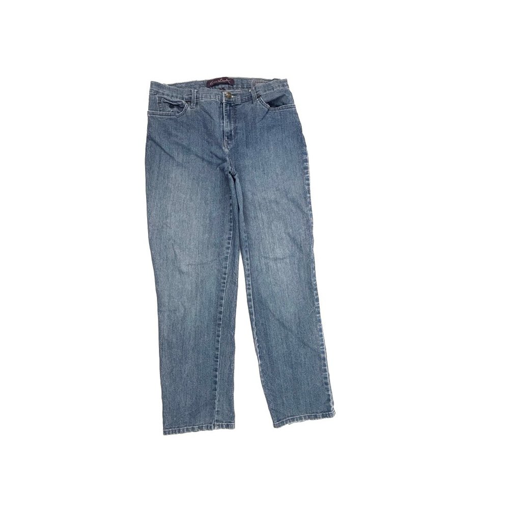 Gloria Vanderbilt Amanda Straight Leg Women's size 8P Medium Blue Denim‎ Jeans